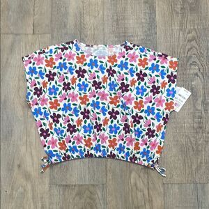 Epic Threads Girls floral ties shirt